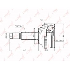 ШРУС наружный LYNXauto CO1825A