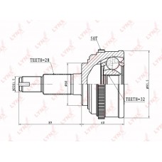 ШРУС наружный LYNXauto CO3414A