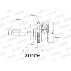 ШРУС наружный LYNXauto CO3850A