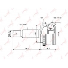 ШРУС наружный LYNXauto CO3851A
