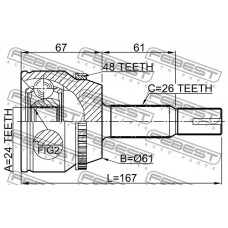 ШРУС наружный LYNXauto CO3857A
