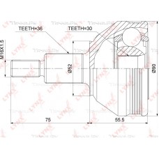 ШРУС наружный LYNXauto CO3920