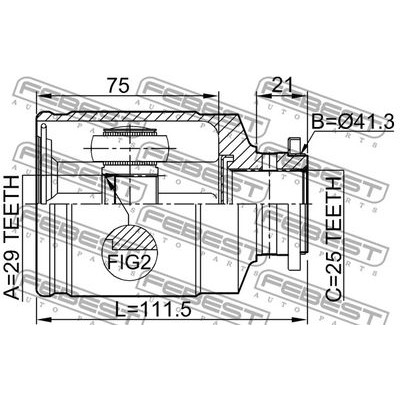 ШРУС наружный LYNXauto CO5300A