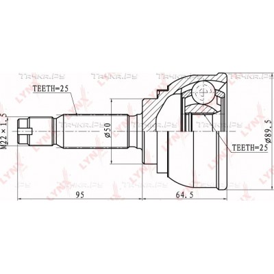 ШРУС наружный LYNXauto CO5508
