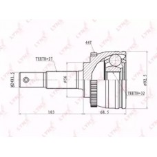 ШРУС наружный | перед прав/лев | LYNXauto CO5756A