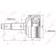 ШРУС наружный LYNXauto CO7500A