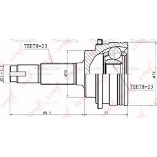 ШРУС наружный LYNXauto CO7539