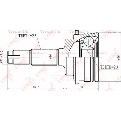 ШРУС наружный LYNXauto CO7539