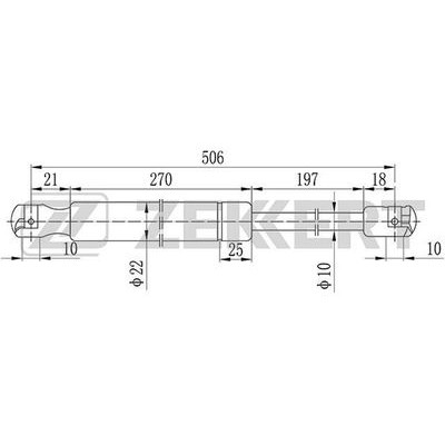 Амортизатор крышки багажника LYNXauto GS1136