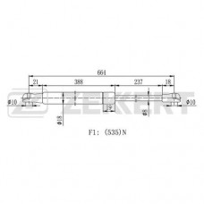 Амортизатор крышки багажника LYNXauto GS1201