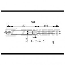 Амортизатор крышки багажника LYNXauto GS1255