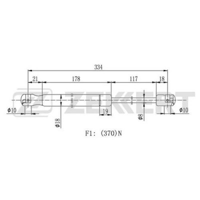 Амортизатор крышки багажника LYNXauto GS1415