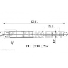 Амортизатор крышки багажника LYNXauto GS1677