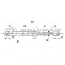 Амортизатор крышки багажника LYNXauto GS1718