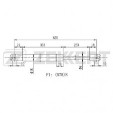 Амортизатор крышки багажника LYNXauto GS1744