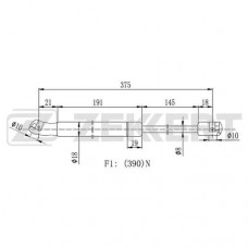 Амортизатор крышки багажника LYNXauto GS1826