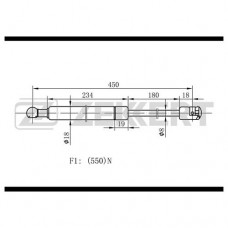 Амортизатор крышки багажника LYNXauto GS1833