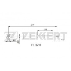Амортизатор крышки багажника LYNXauto GS1911