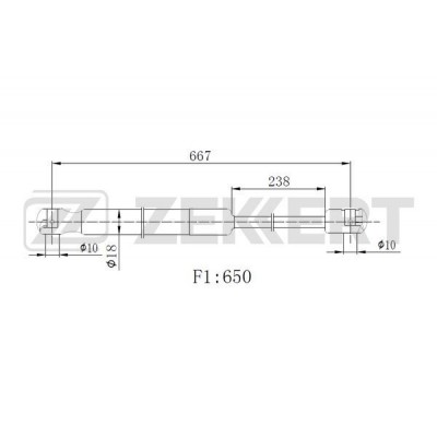 Амортизатор крышки багажника LYNXauto GS1911