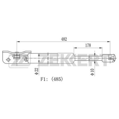 Амортизатор крышки багажника LYNXauto GS1938
