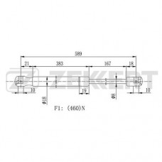 Амортизатор крышки багажника LYNXauto GS1987