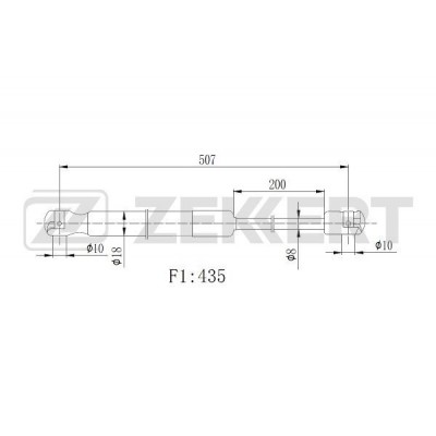 Амортизатор крышки багажника LYNXauto GS2000