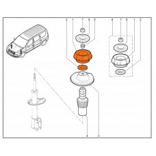 Опора амортизационной стойкиLADA LARGUS LYNXauto MA1047LR