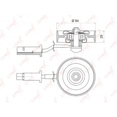 Опора двигателя LYNXauto ME1145