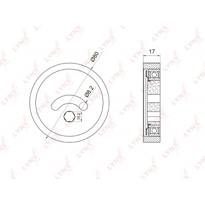 Опора двигателя LYNXauto ME1170