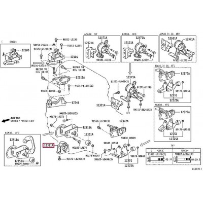Опора двигателя LYNXauto ME1178