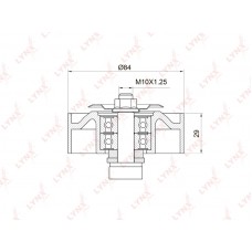 Опора двигателя LYNXauto ME2731