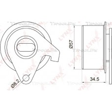 Ролик натяжной ремня ГРМ LYNXauto PB1033