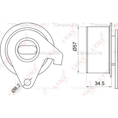 Ролик натяжной ремня ГРМ LYNXauto PB1033
