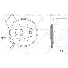 Ролик натяжной ремня ГРМ LYNXauto PB1048