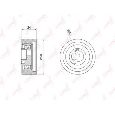 Ролик натяжной ремня ГРМ LYNXauto PB1059