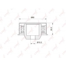 Ролик обводной ремня ГРМ LYNXauto PB3015