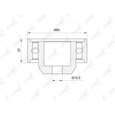 Ролик обводной ремня ГРМ LYNXauto PB3016