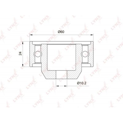 Ролик обводной ремня ГРМ LYNXauto PB3016