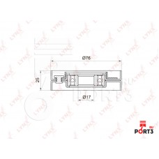 Ролик обводной навесного оборудования LYNXauto PB5001