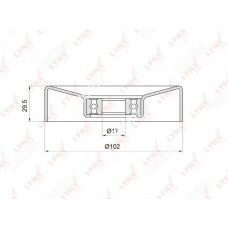 Ролик натяжной приводного ремня LYNXauto PB5033