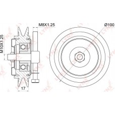 Ролик натяжной приводного ремня LYNXauto PB5049