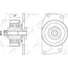 Ролик натяжной приводного ремня LYNXauto PB5096