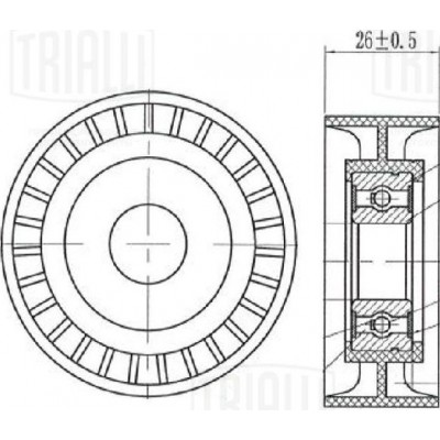 Ролик натяжной приводного ремня LYNXauto PB5139