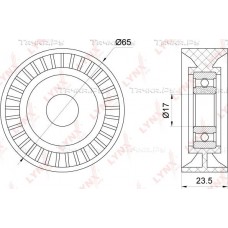 Ролик натяжной приводного ремня LYNXauto PB5265