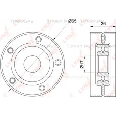 Ролик натяжной приводного ремня LYNXauto PB5309
