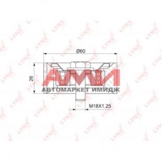 Ролик натяжной приводного ремня LYNXauto PB5350