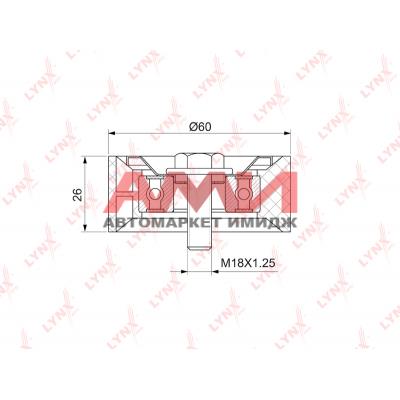 Ролик натяжной приводного ремня LYNXauto PB5350