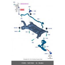 Ролик обводной приводного ремня LYNXauto PB7008