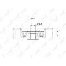 Ролик обводной приводного ремня LYNXauto PB7030