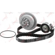 Комплект ремня ГРМ с водяным насосом (усиленный ремень) LYNXauto PW1003